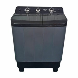 AKAI 7 Kg Semi Automatic Washing Machine  Powerful Wash, Elegant Black Finish, Energy-Saving Design