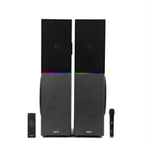 AKAI TWS-903Max 90W Bluetooth Tower Speakers with Mic, RGB Lights & Karaoke Mode