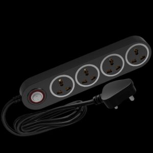 Crompton Power box Alpha BX 6A Extension Board, Smart Power Hub for Every Home & Office (Black)