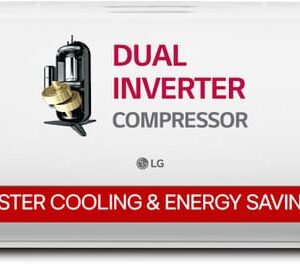 LG 1.5 Ton 3 Star AI Dual Inverter Split AC, Smart 6-in-1 Convertible Cooling