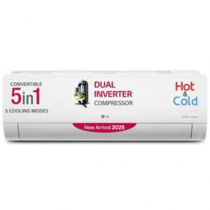 LG 1.5 Ton Hot & Cold Dual Inverter AC | 5-in-1 Convertible Cooling | All-Weather Comfort
