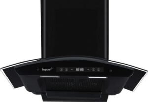 Livpure INVICTO 90 CM Filterless Auto-Clean Chimney with BLDC Motor (Curved Glass Design)