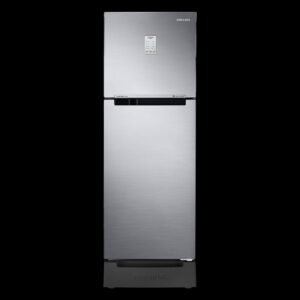 Samsung 236L Elegant Inox Convertible Double Door Refrigerator with Base Stand Drawer