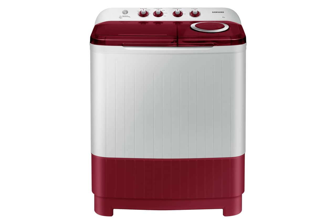 amsung 8 kg 5 star Semi-Automatic Washing Machine, Hexa Storm Power & Air Turbo Drying