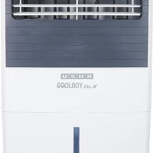 Usha Cool Boy DLX 35L Personal Air Cooler, Powerful Cooling, Sleek White Design