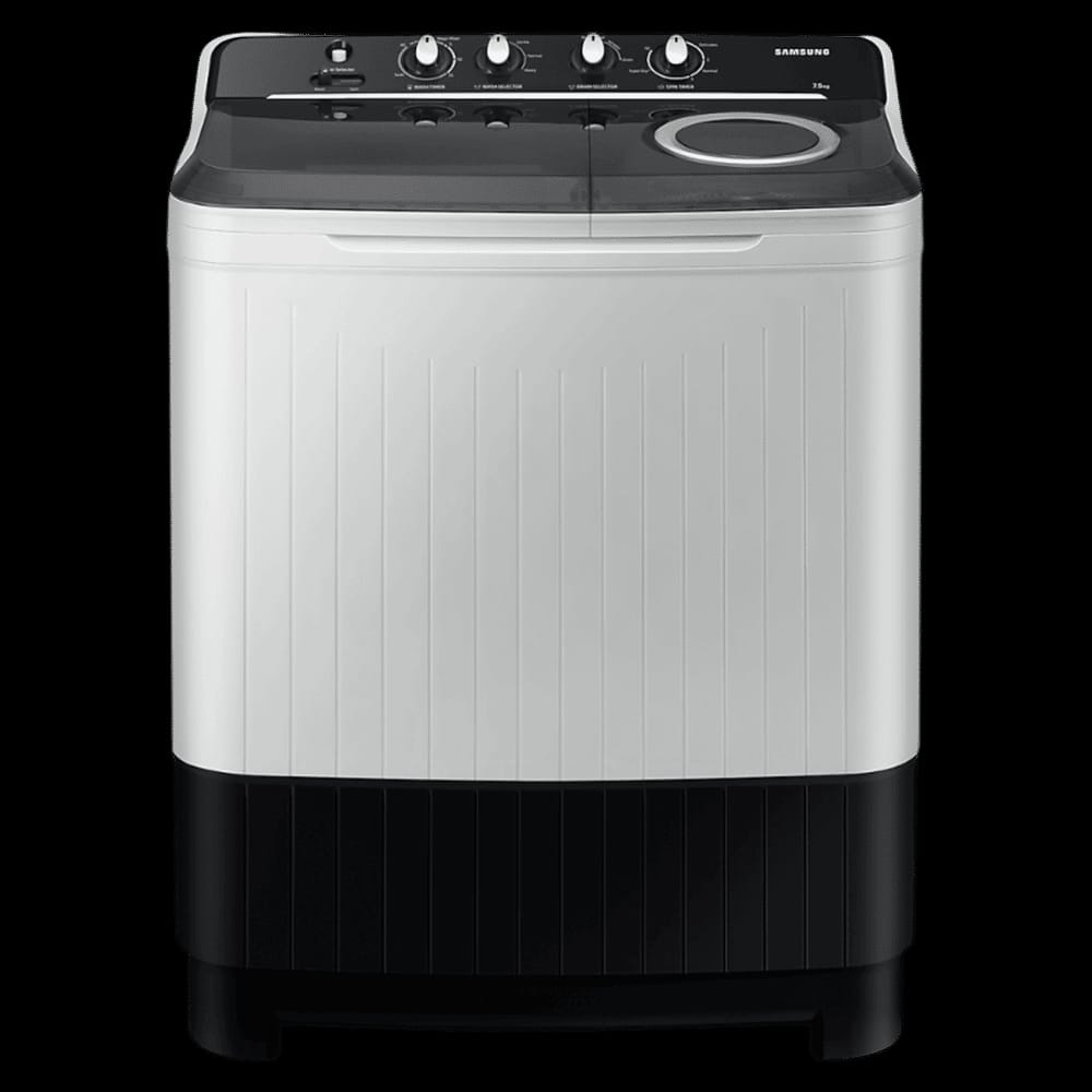 Samsung 9 kg Semi-Automatic Washing Machine, Powerful Cleaning with Hexa Storm Pulsator (Light Grey)