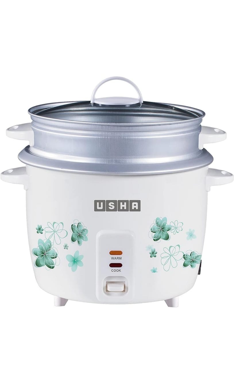 USHA RC18GS1 1.8L Automatic Rice Cooker, Smart Cooking Made Easy