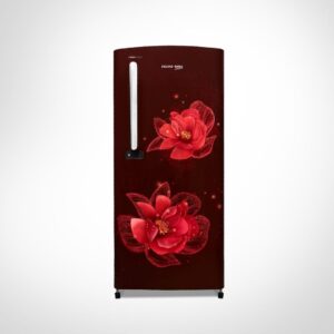 Voltas Beko 185L 3-Star Single Door Refrigerator, Stylish Fressia Wine Finish, Energy Efficient & Compact