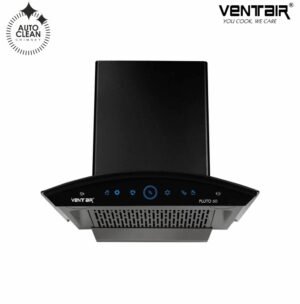 Pluto 60 Auto Clean Chimney 60 cm, 1250 m³/hr Powerful Suction with Motion Sensor & Filterless Tech
