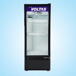 Voltas 220L Single Door Visi Cooler, Stylish Metallic Finish, Crystal-Clear Display
