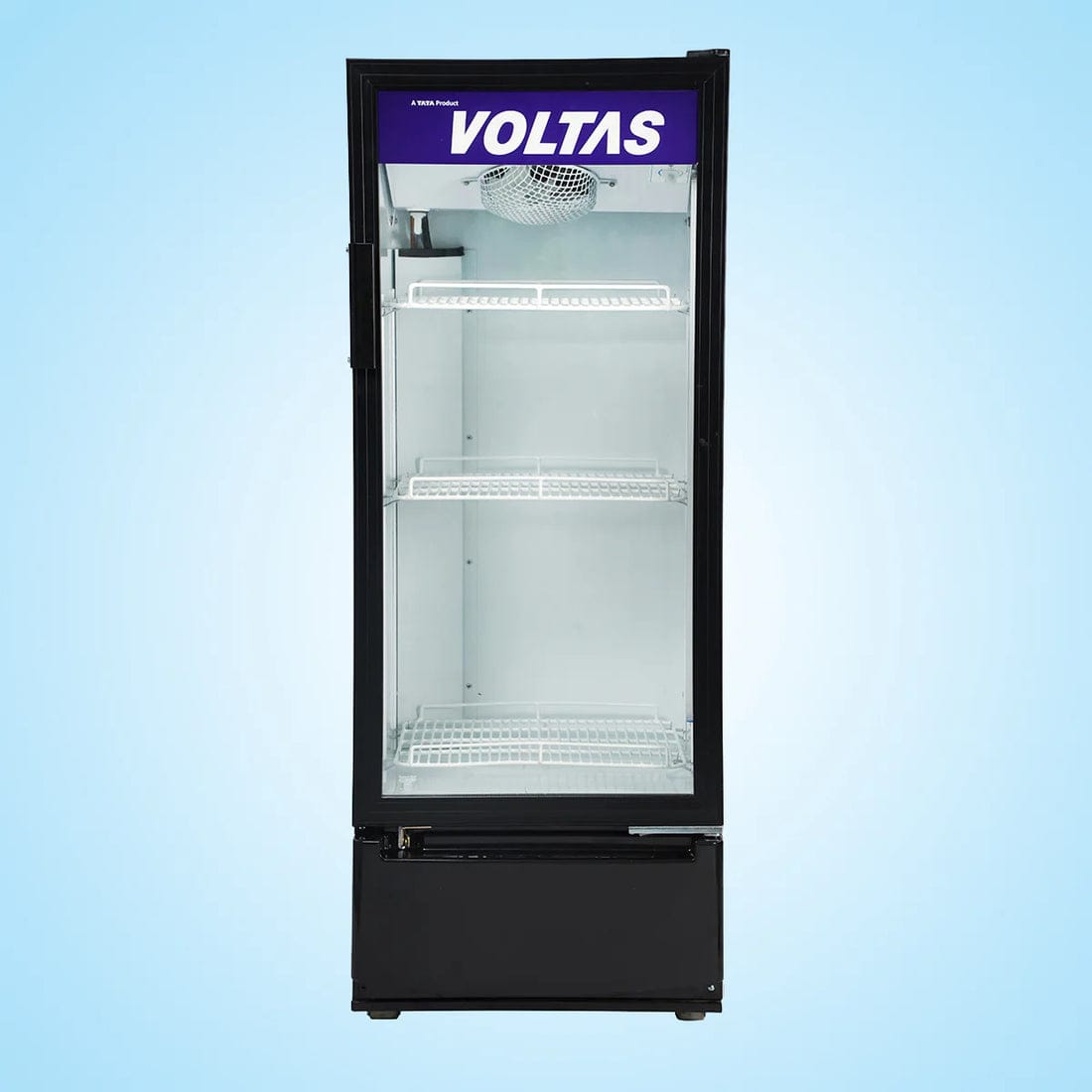 Voltas 220L Single Door Visi Cooler, Stylish Metallic Finish, Crystal-Clear Display