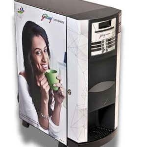 Minifresh 3300 Smart Coffee & Tea Vending Machine, 3-Canister Premix System, Digital Display, Perfect for Home & Office
